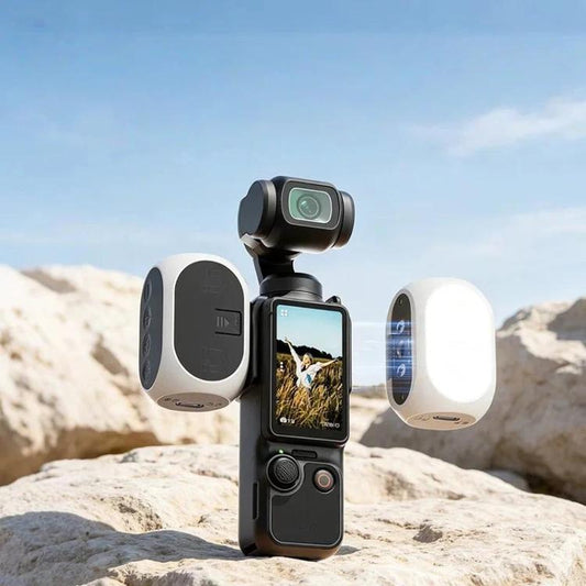 Luz de relleno magnética, 3 modos de color, portátil, recargable, para vlogs y vídeos para DJI Osmo Pocket 4 / Osmo Pocket 3…
