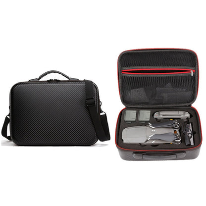 Estuche portátil de dos pisos con un solo hombro, impermeable, de almacenamiento, para viajes para DJI Mavic Air (negro)