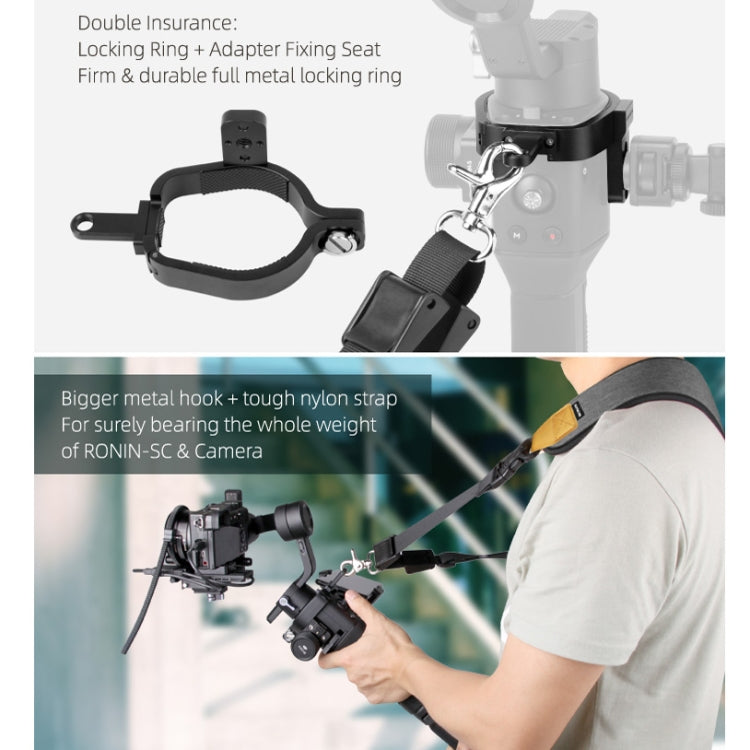 Correa de hombro Sunnylife RO-Q9228 Gimbal de mano con cordón especial + Hebilla colgante de anillo fijo — imagen 6