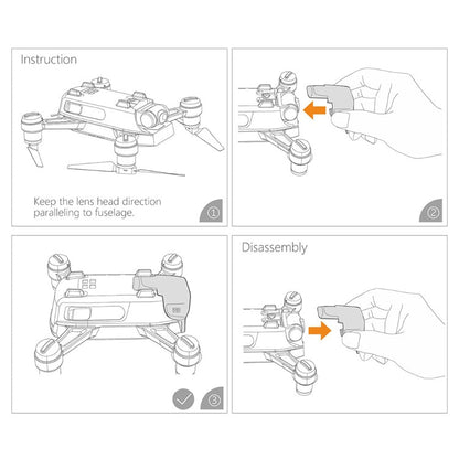 LENTE PGYTECH GIMBAL CÁMARA CUBIERTA DE SHADE CUBIERTE DE PROTECCIÓN (GRAY) — imagen 3