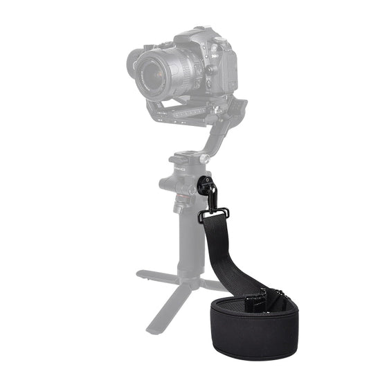 Correa STARTRC Engrosamiento Alivio del estrés para el cuello Cordón Hebilla de cuerda para colgar para DJI RSC 2 (Negro)