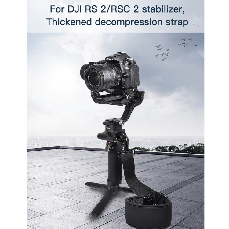 Correa STARTRC Engrosamiento Alivio del estrés para el cuello Cordón Hebilla de cuerda para colgar para DJI RSC 2 (Negro) —…