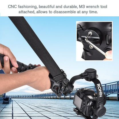 Correa STARTRC Engrosamiento Alivio del estrés para el cuello Cordón Hebilla de cuerda para colgar para DJI RSC 2 (Negro) —…