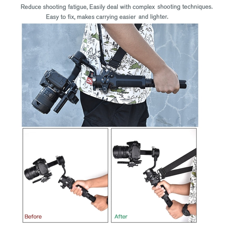 Correa STARTRC Engrosamiento Alivio del estrés para el cuello Cordón Hebilla de cuerda para colgar para DJI RSC 2 (Negro) —…