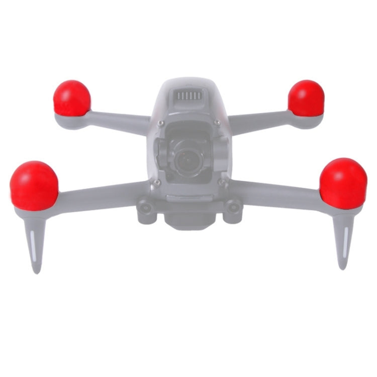CUBIERTAS DE PROTECCIÓN DE MOTOR SUNNYLIFE FV-Q9308 4 PCS MOTORES PROTECTOR DE CAP DE SILICONAS (ROJO)