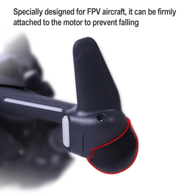 CUBIERTAS DE PROTECTORES DE MOTOR Sunnylife FV-Q9308 4 PCS PROTECTOR DE CAP DE SILICONAS (Negro) — imagen 3