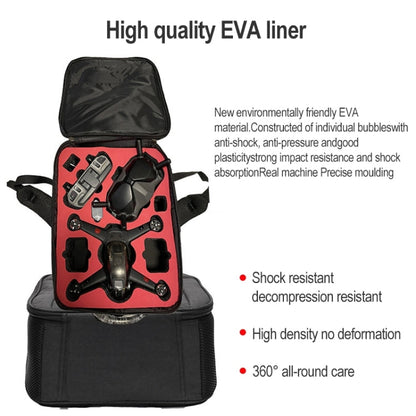 Mochila FPV Combo Caja de almacenamiento a prueba de golpes resistente a la prueba de desgaste a prueba de salpicaduras bols…