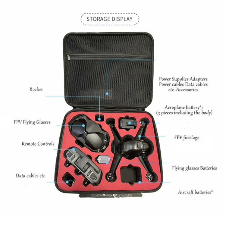 Bolsa de almacenamiento Caja fuerte portátil que lleva la caja de almacenamiento de viaje a prueba de agua (Negro) — imagen 3