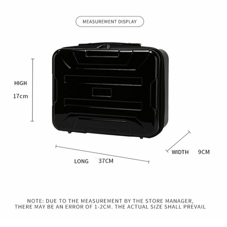 Bolsa de almacenamiento Caja fuerte portátil que lleva la caja de almacenamiento de viaje a prueba de agua (Negro) — imagen 6