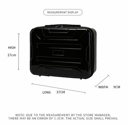 Bolsa de almacenamiento Caja fuerte portátil que lleva la caja de almacenamiento de viaje a prueba de agua (Negro) — imagen 6