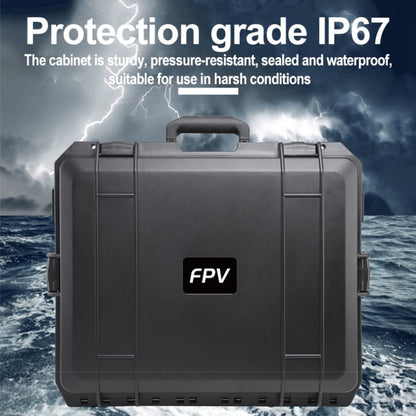 Estuche FPV Aleación de aluminio a prueba de explosiones, caja de almacenamiento portátil, caja de viaje, bolsa, sin desmont…