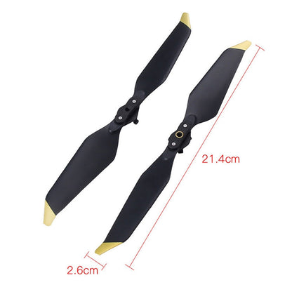 Hélices 2 pares de 8331 de reducción de ruido de liberación rápida CW / CCW para DJI Mavic Pro (Gold) — imagen 4