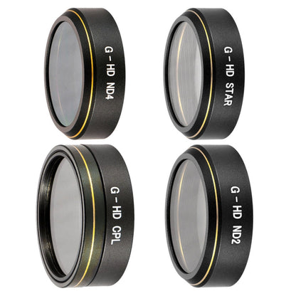 Kits de filtro de lente 4 en 1 HD Dron Star Effect + ND2 + ND4 + CPL