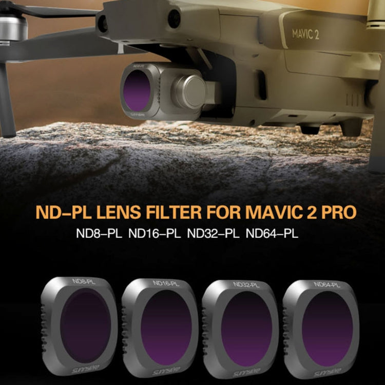 Filtro de lente Sunnylife M2P-FI538 ND8-PL + ND16-PL + ND32-PL + ND64-PL ND-PL para DJI Mavic 2 Pro — imagen 3