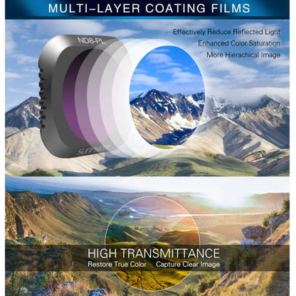 Filtro de lente Sunnylife M2P-FI538 ND8-PL + ND16-PL + ND32-PL + ND64-PL ND-PL para DJI Mavic 2 Pro — imagen 6