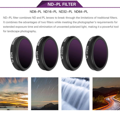 Filtro de lente Sunnylife M2Z-FI288 ND8-PL + ND16-PL + ND32-PL + ND64-PL ND-PL para DJI Mavic 2 — imagen 10