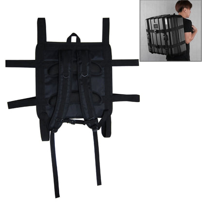 Correa Cinturón con para mochila y hombro de viaje, tamaño: 42.0 x 43.0cm (negro)