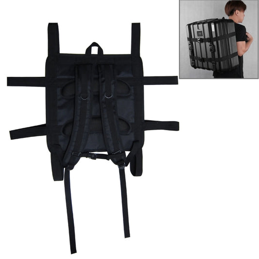 Correa Cinturón con para mochila y hombro de viaje, tamaño: 42.0 x 43.0cm (negro)