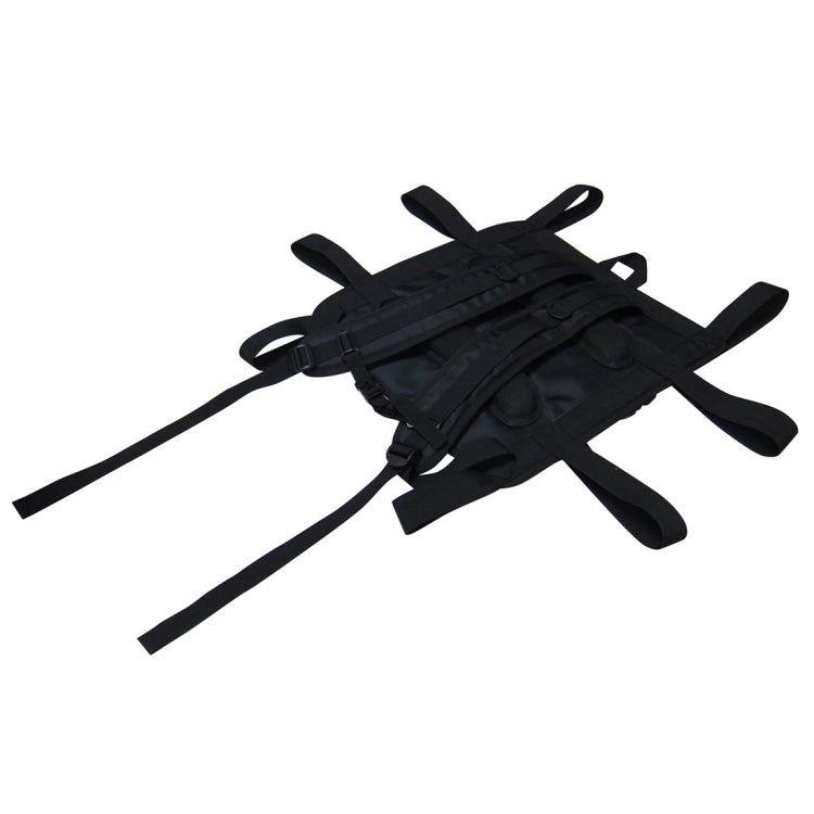 Correa Cinturón con para mochila y hombro de viaje, tamaño: 42.0 x 43.0cm (negro) — imagen 7