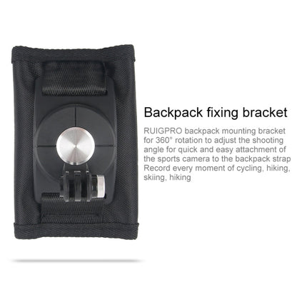 Soporte de mochila de hombro con correa de liberación rápida giratoria de 360 grados para GoPro Hero12 Black / Hero11/10/9/8…
