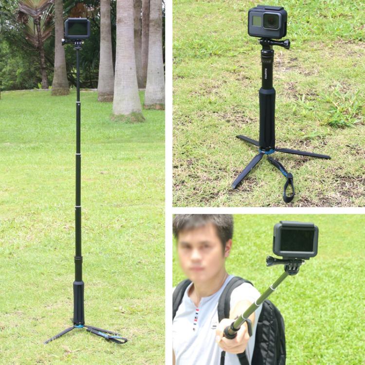 Soporte para trípode plegable portátil Selfie Monopod Stick para GoPro Hero12 Black / Hero11 /10/9/8/7/6/5, Insta360 Ace / A…