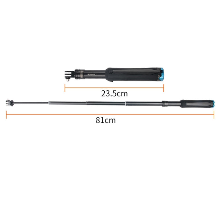 Soporte para trípode plegable portátil Selfie Monopod Stick para GoPro Hero12 Black / Hero11 /10/9/8/7/6/5, Insta360 Ace / A…