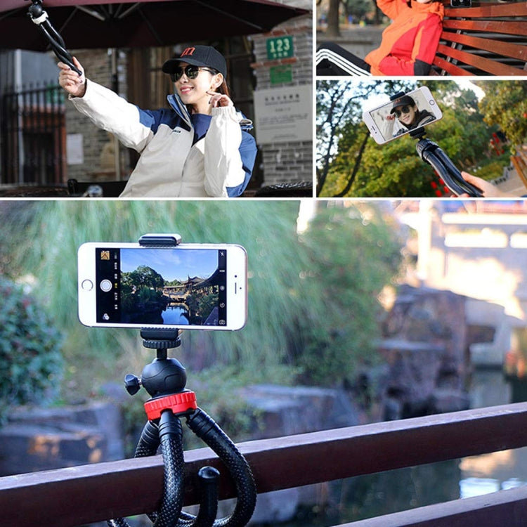 Soporte MZ305 Mini Octopus Flexible Tripod con cabeza de bola para cámaras SLR, Gopro Hero9 Negro / Hero8 Negro / 7/6/5/5 SE…