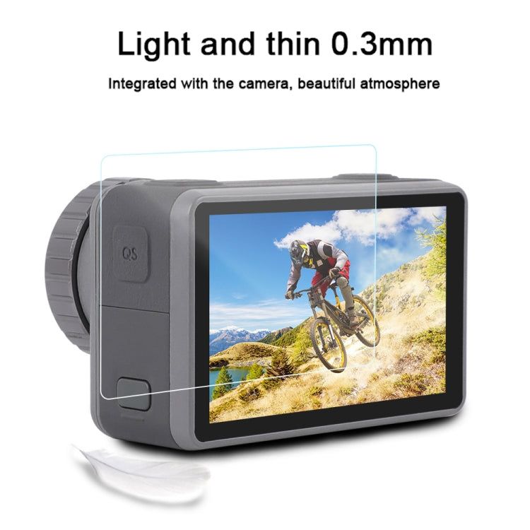 Lente 3 en 1 Pantalla LCD delantera y trasera mica protectora HD para DJI Osmo Action — imagen 3