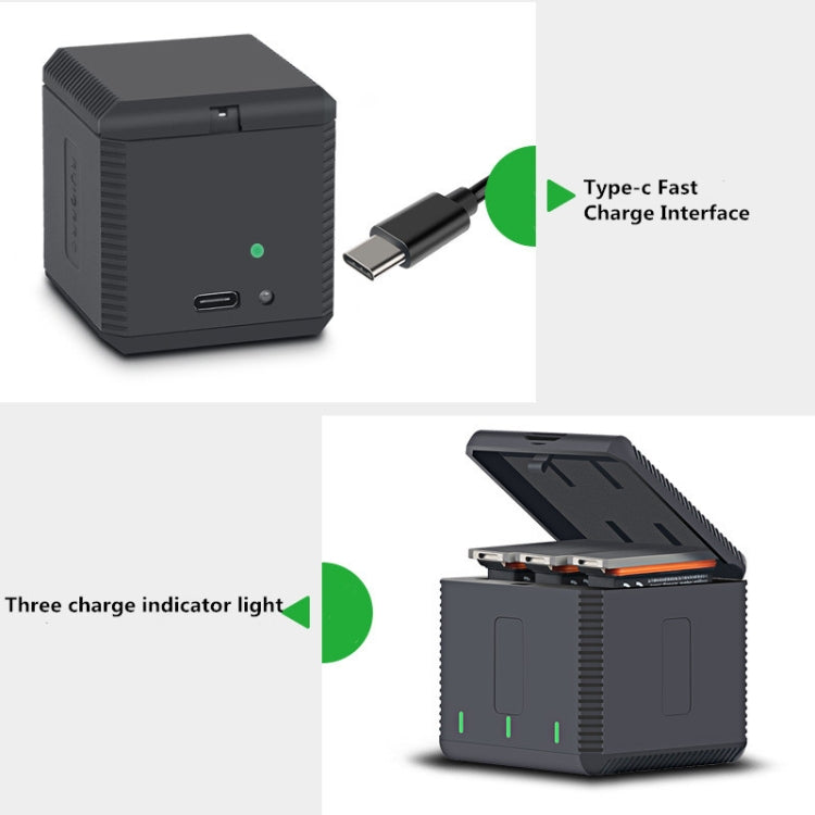 RUIGPRO 5V 3A QC 3.0 + PD Adaptador de corriente de cargador rápido, enchufe de EE. UU para DJI Osmo Action — imagen 6