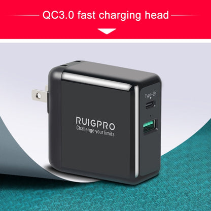 RUIGPRO 5V 3A QC 3.0 + PD Adaptador de corriente de cargador rápido, enchufe de EE. UU para DJI Osmo Action — imagen 7