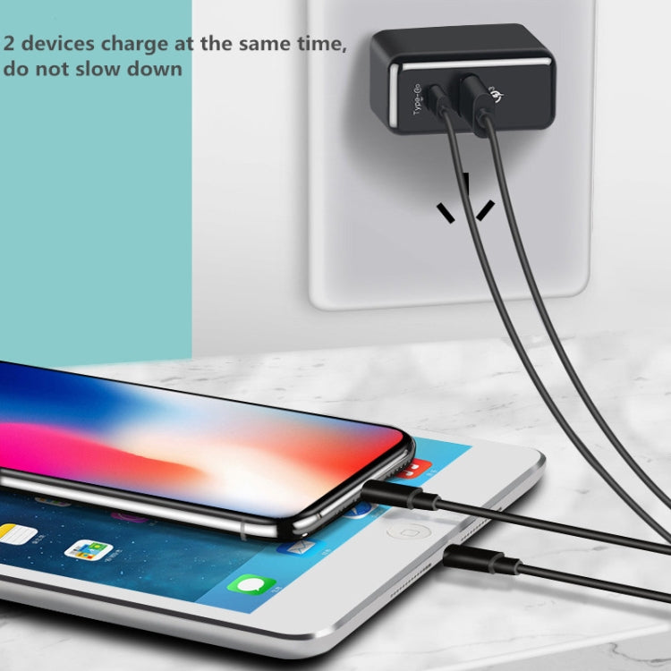 RUIGPRO 5V 3A QC 3.0 + PD Adaptador de corriente de cargador rápido, enchufe de EE. UU para DJI Osmo Action — imagen 9