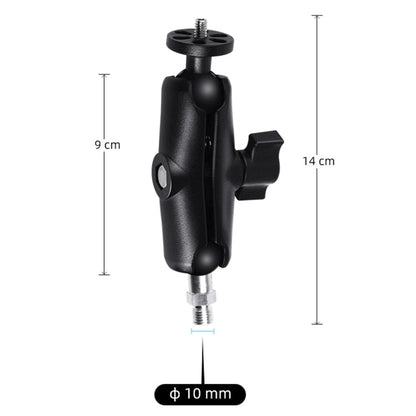 Soporte fijo para motocicleta con biela M10 de 9 cm con adaptador de trípode y tornillo para GoPro Hero12 Black / Hero11 /10…