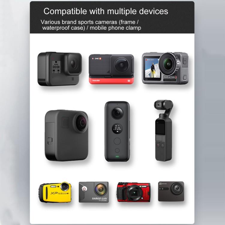 Soporte de montaje Biela de 9 cm, cabezal esférico de 20 mm, fijo para espejo retrovisor de motocicleta con adaptador de trí…
