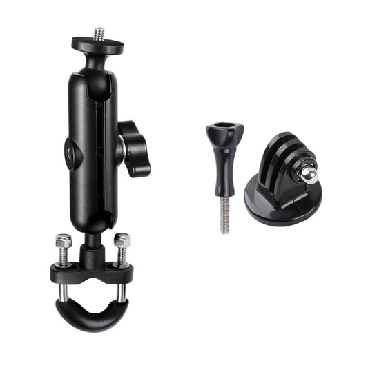 Soporte de montaje Varilla de conexión de 9 cm, fijo para manillar de motocicleta con cabeza esférica de 20 mm con adaptador…
