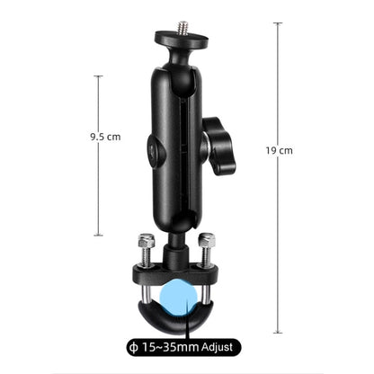 Soporte de montaje Varilla de conexión de 9 cm, fijo para manillar de motocicleta con cabeza esférica de 20 mm con adaptador…