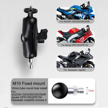 Soporte de montaje Tornillo de 1/4 de pulgada fijo para motocicleta con cabeza esférica de 25 mm con adaptador de trípode y……