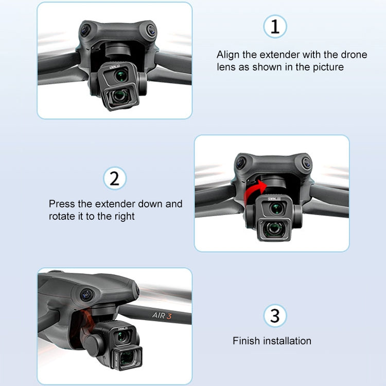 Filtro de lente Para gran angular STARTRC Dron para DJI Air 3 — imagen 13