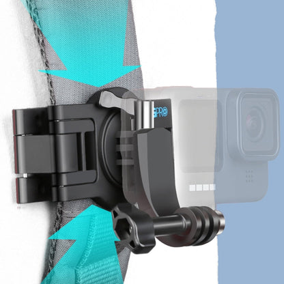 Soporte de mochila de hombro RUIGPRO con correa de liberación rápida giratoria de 360 grados para GoPro Hero12 Black / Hero1…