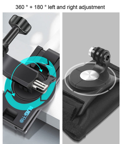 Soporte de mochila de hombro RUIGPRO con correa de liberación rápida giratoria de 360 grados para GoPro Hero12 Black / Hero1…