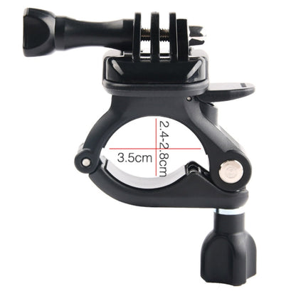 Soporte de fijación GP435 para manillar de motocicleta y bicicleta de tamaño pequeño para GoPro Hero12 Black / Hero11 /10/9/…