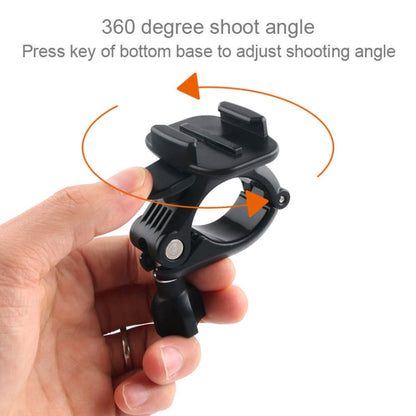 Soporte de fijación GP435 para manillar de motocicleta y bicicleta de tamaño pequeño para GoPro Hero12 Black / Hero11 /10/9/…