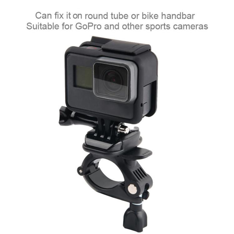Soporte de fijación GP435 para manillar de motocicleta y bicicleta de tamaño pequeño para GoPro Hero12 Black / Hero11 /10/9/…