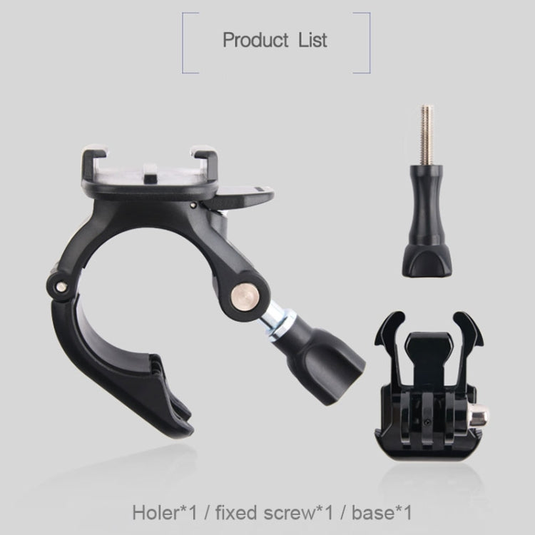 Soporte de fijación GP435 para manillar de motocicleta y bicicleta de tamaño pequeño para GoPro Hero12 Black / Hero11 /10/9/…