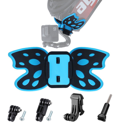 Adaptador de montaje para casco tipo mariposa con brazo pivotante de 3 vías, hebilla con gancho en J y tornillo largo para G…