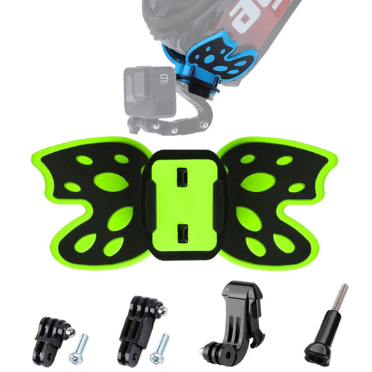 Adaptador de montaje para casco tipo mariposa con brazo pivotante de 3 vías, hebilla con gancho en J y tornillo largo para G…