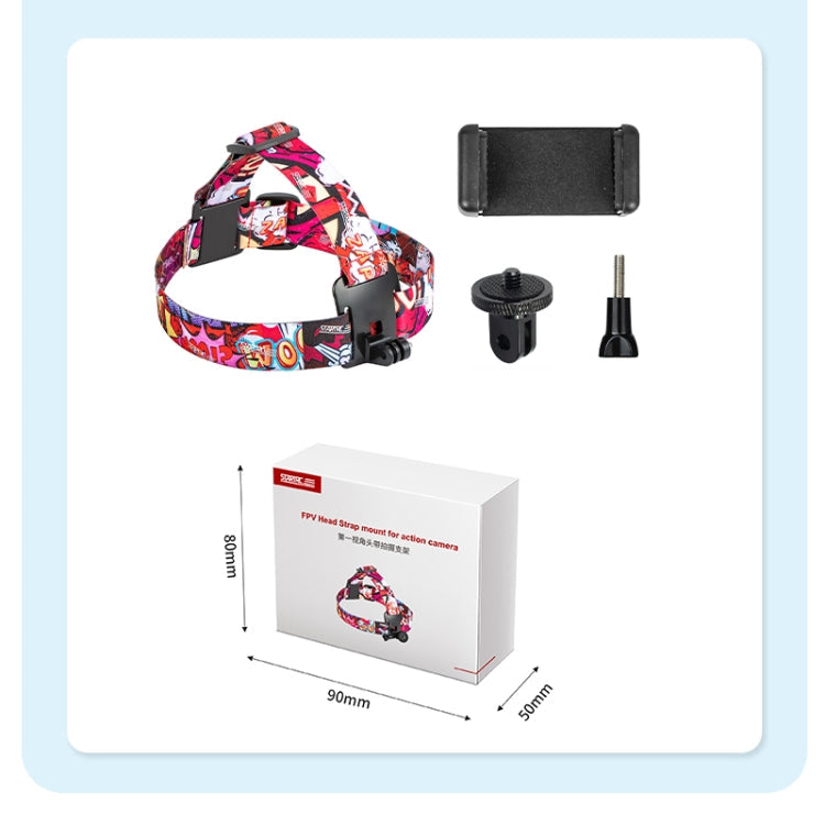 Correa de cabeza STARTRC ajustable Vlog FPV POV Soporte Belt para GoPro, Insta360, y otras cámaras de acción para DJI Osmo A…