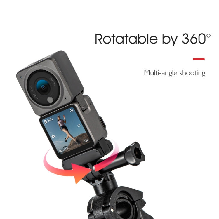 Soporte de montaje fijo para manillar de bicicleta actualizado STARTRC para DJI Osmo Action (negro) — imagen 4