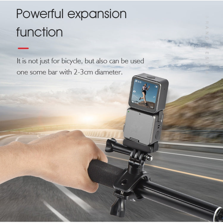 Soporte de montaje fijo para manillar de bicicleta actualizado STARTRC para DJI Osmo Action (negro) — imagen 7