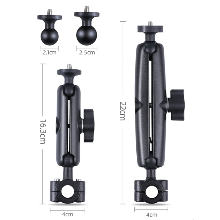 Soporte de montaje fijo para manillar de asiento delantero de auto con cabezal esférico de 21 mm con adaptador de trípode y……