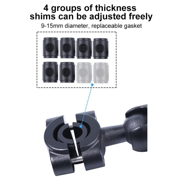 Soporte de montaje fijo para manillar de asiento delantero de auto con cabezal esférico de 21 mm con adaptador de trípode y……